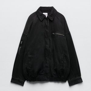 Zara denim bomber